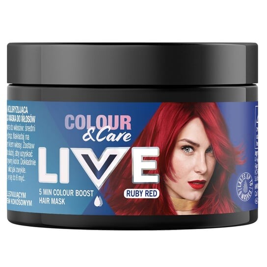 Минутная маска для окрашивания и ухода за волосами Ruby Red 150мл Schwarzkopf,Live Color&Care 5-
Минутная маска для окрашивания и ухода за волосами Ruby Red 150мл Schwarzkopf,Live Color&Care 5-