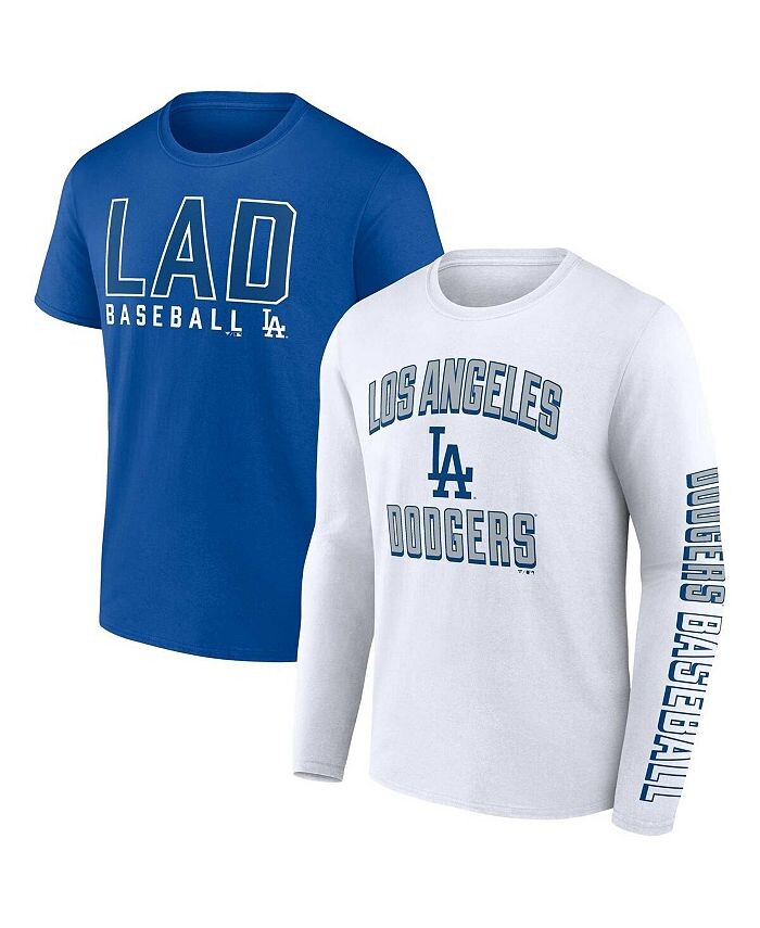 Мужской комплект из двух комплектов футболок Royal, белого цвета с логотипом Los Angeles Dodgers Fanatics, мультиколор
Мужской комплект из двух комплектов футболок Royal, белого цвета с логотипом Los Angeles Dodgers Fanatics, мультиколор
