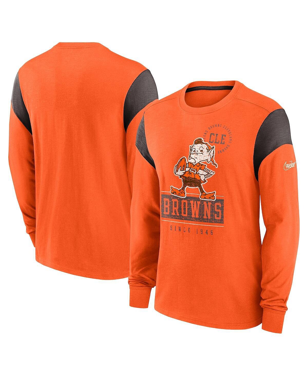 Мужская футболка с длинным рукавом в оранжевом цвете cleveland browns slub rewind playback helmet Nike, мульти
Мужская футболка с длинным рукавом в оранжевом цвете cleveland browns slub rewind playback helmet Nike, мульти