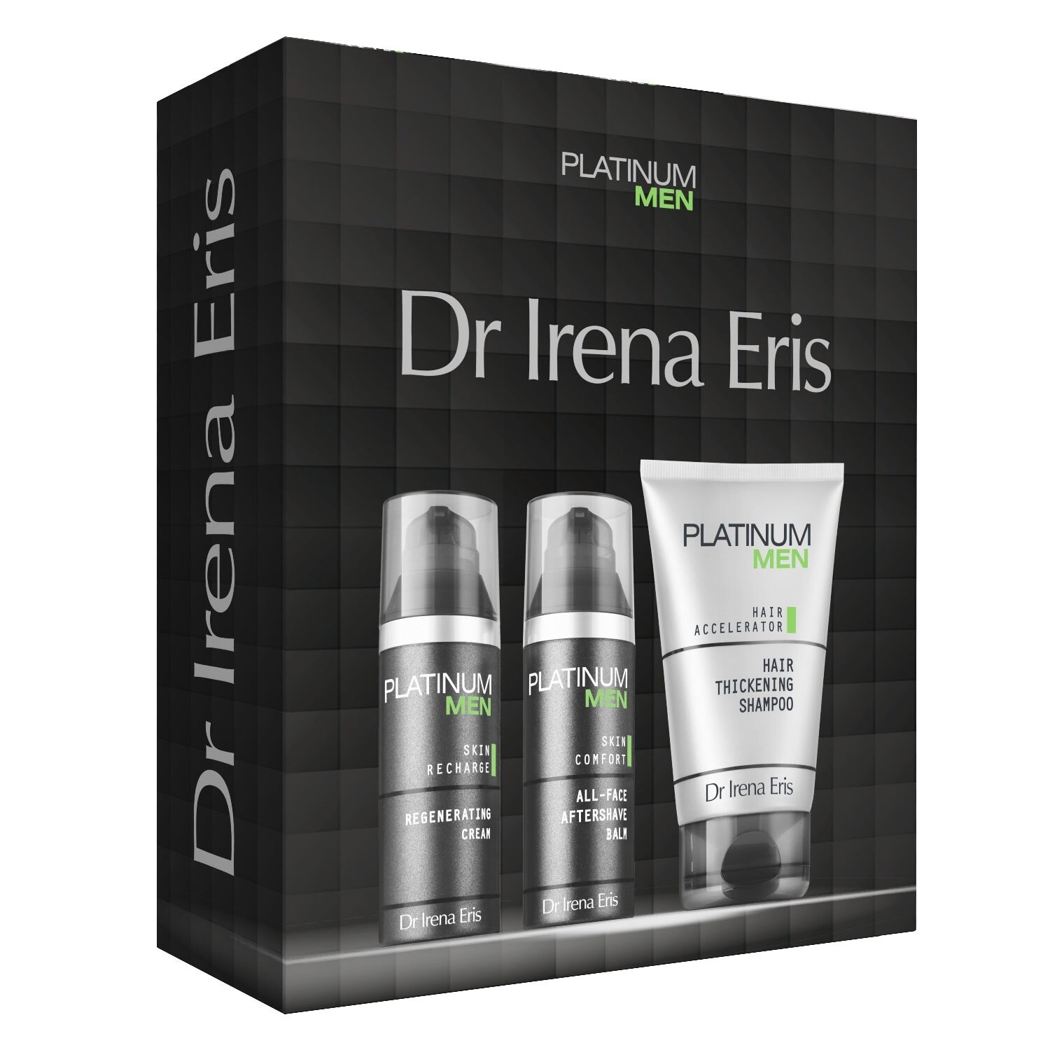 Dr Irena Eris Platinum Men Set Увлажняющий бальзам после бритья 50мл + Дневной и ночной регенерирующий крем для лица 50мл + Шампунь для густоты волос 125мл
Dr Irena Eris Platinum Men Set Увлажняющий бальзам после бритья 50мл + Дневной и ночной регенерирующий крем для лица 50мл + Шампунь для густоты волос 125мл