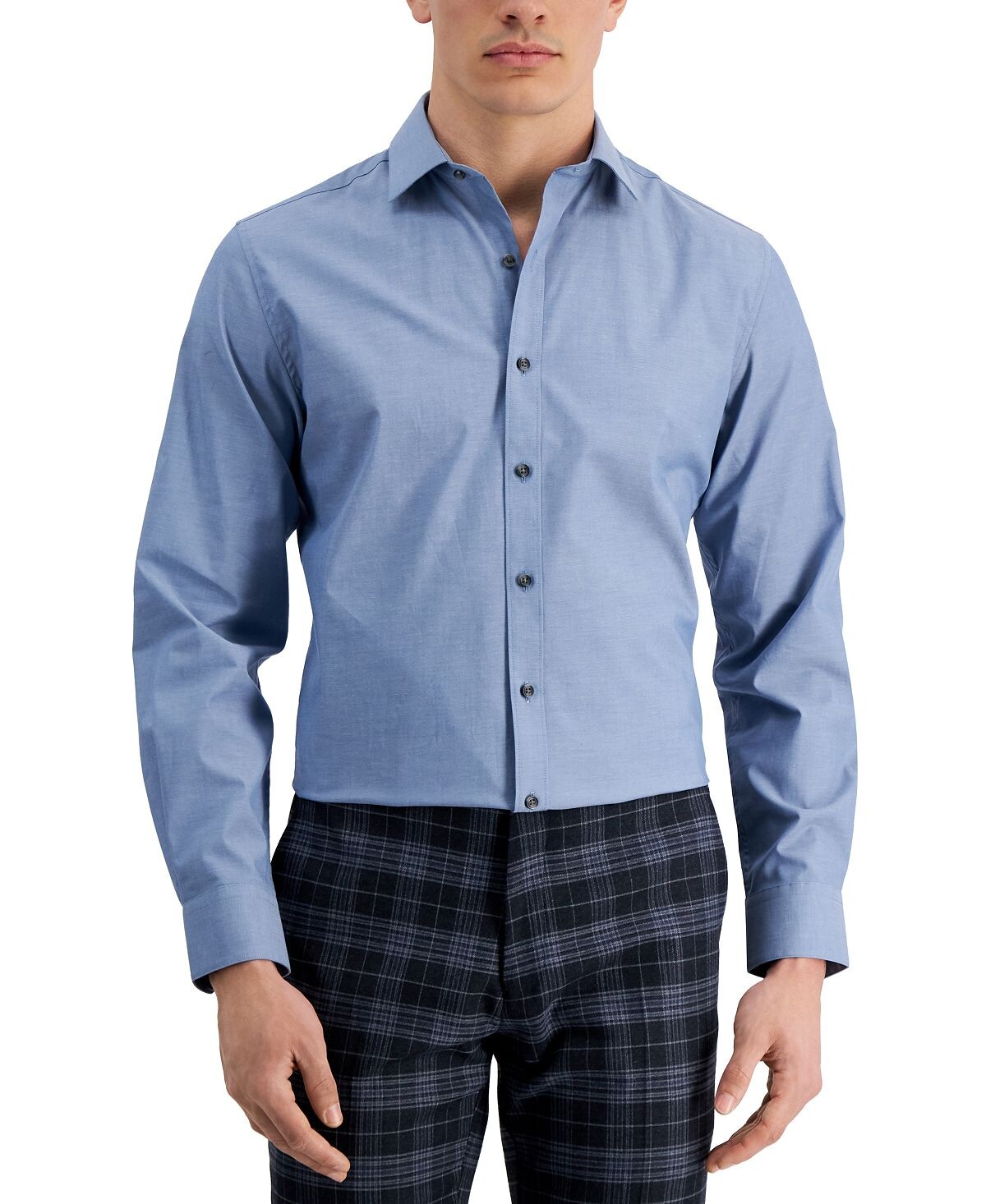 Мужская классическая рубашка slim fit из шамбре, созданная для macy's Bar III, мульти
Мужская классическая рубашка slim fit из шамбре, созданная для macy's Bar III, мульти