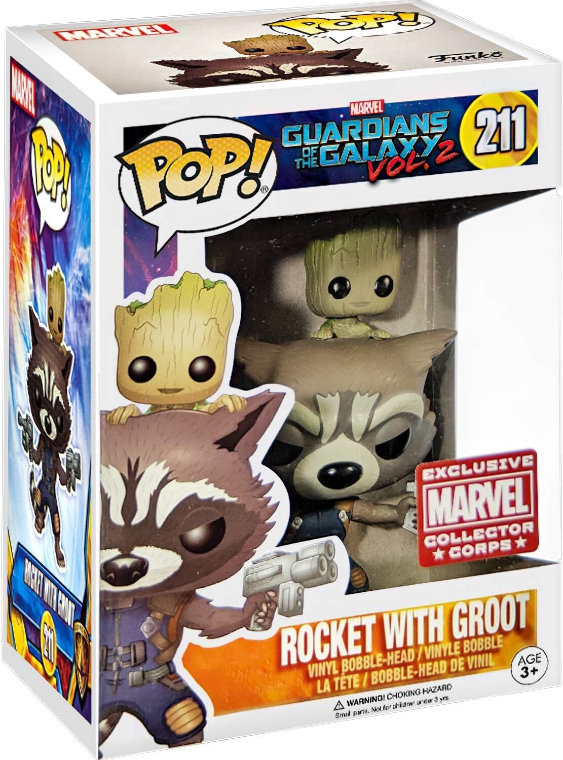 Фигурка Funko Rocket & Groot (Collector Corps Exc) Pop! Vinyl Figure Bundle with 1 Compatible 'ToysDiva' Graphic Protect
Фигурка Funko Rocket & Groot (Collector Corps Exc) Pop! Vinyl Figure Bundle with 1 Compatible 'ToysDiva' Graphic Protect