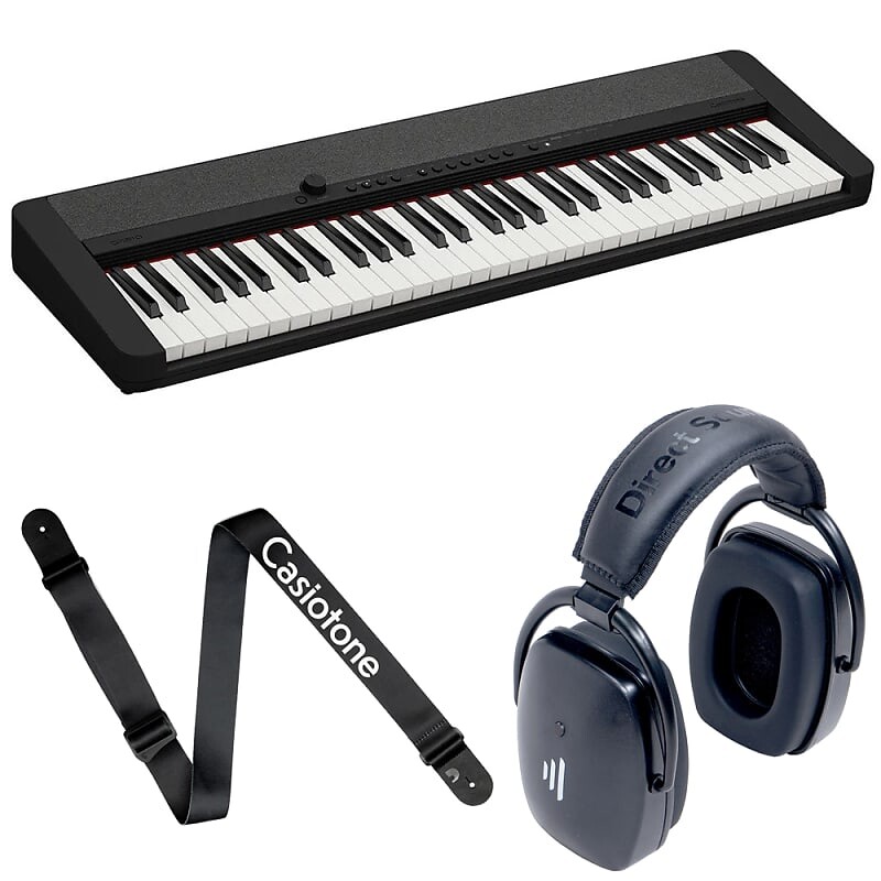 Casio CT-S1 61-клавишная портативная клавиатура, черная, с ремешком и наушниками Bluetooth CASIO-CT-S1BK-HPSP
Casio CT-S1 61-клавишная портативная клавиатура, черная, с ремешком и наушниками Bluetooth CASIO-CT-S1BK-HPSP