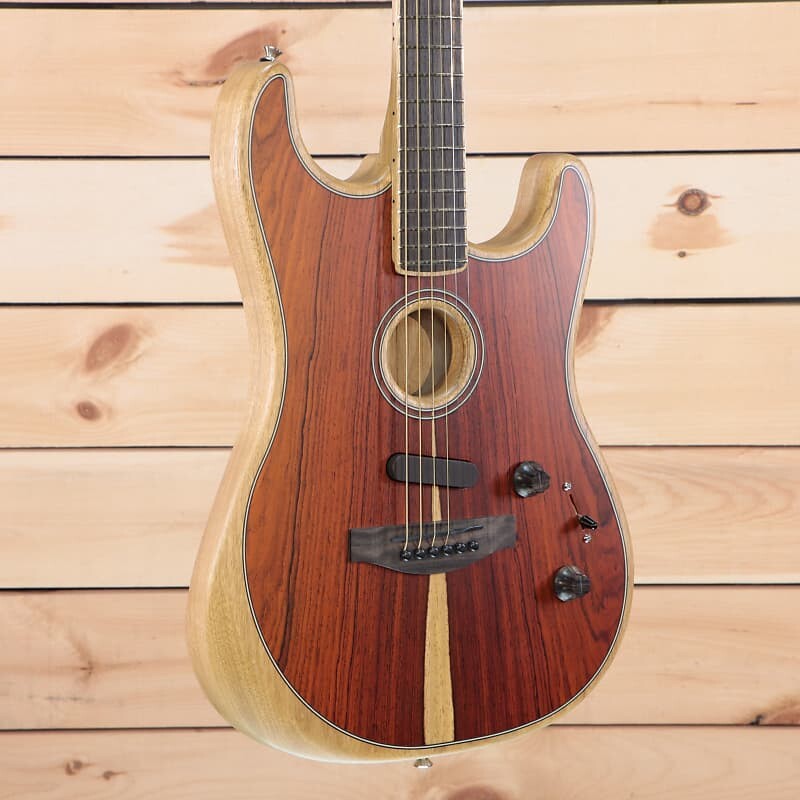 Fender American Acoustasonic Strat - Экспресс-доставка - (F-464) Серийный номер: US206264 - PLEK'd
Fender American Acoustasonic Strat - Экспресс-доставка - (F-464) Серийный номер: US206264 - PLEK'd