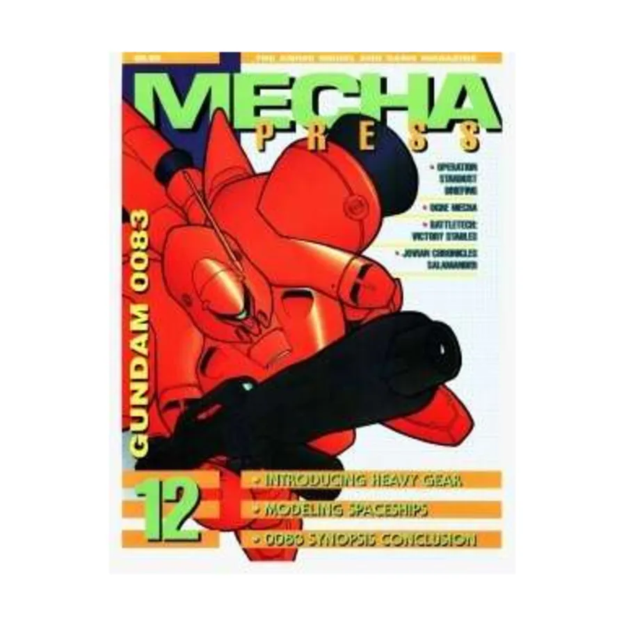Журнал #12 "Operation Stardust Briefing, Ogre Mecha, Jovian Chronicles Salamander", Mecha Press - The Anime Model and Game Magazine
Журнал #12 "Operation Stardust Briefing, Ogre Mecha, Jovian Chronicles Salamander", Mecha Press - The Anime Model and Game Magazine