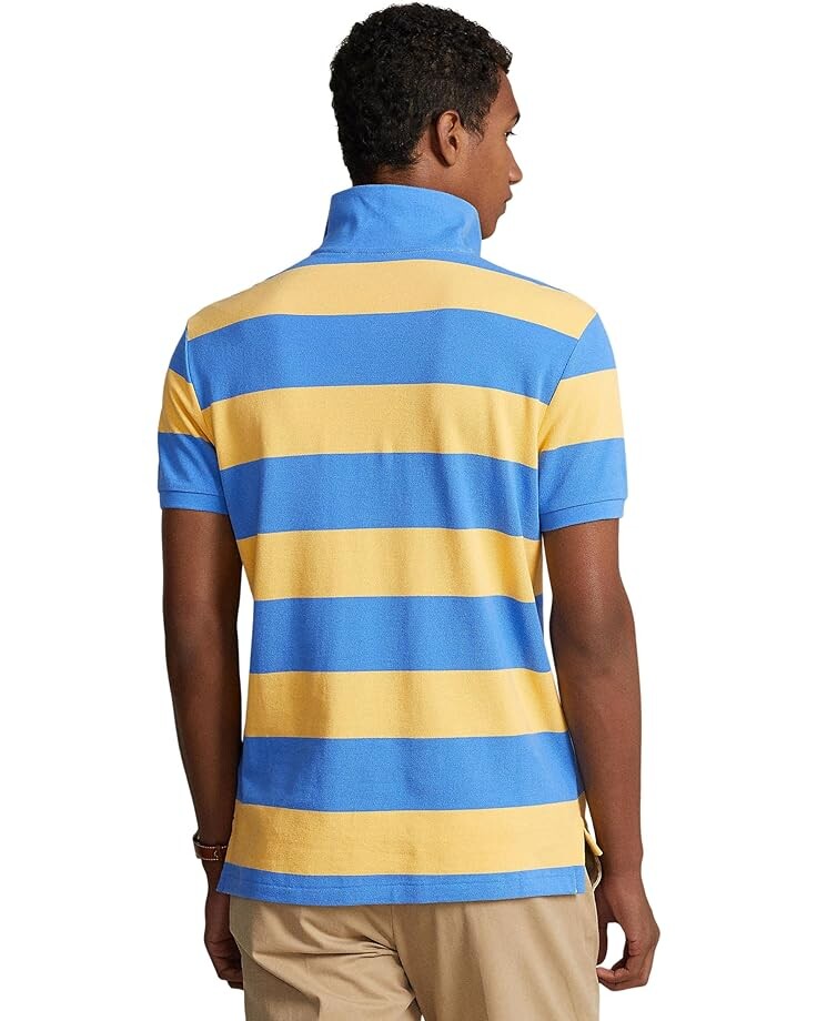 Поло Polo Ralph Lauren Classic Fit Striped Mesh Polo Short Sleeve Shirt, цвет Fall Yellow/Summer Blue
Поло Polo Ralph Lauren Classic Fit Striped Mesh Polo Short Sleeve Shirt, цвет Fall Yellow/Summer Blue