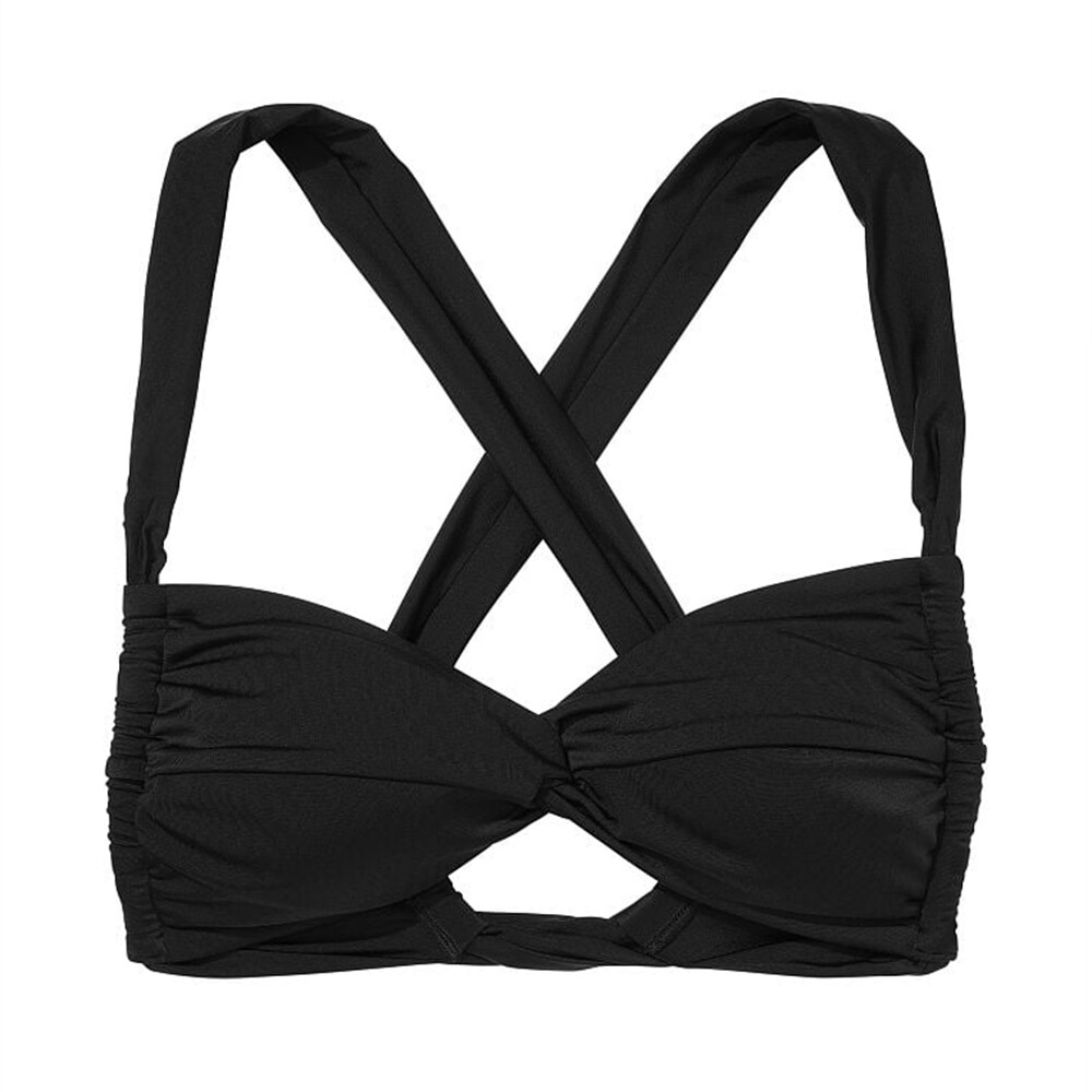 Верх от купальника Victoria's Secret Swim Twist Bralette Bikini Top, чёрный, Черный
Верх от купальника Victoria's Secret Swim Twist Bralette Bikini Top, чёрный, Черный