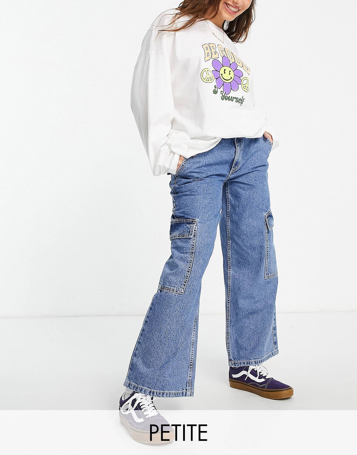 Синие джинсы карго с заниженной талией из смесового хлопка ASOS DESIGN Petite, синий
Синие джинсы карго с заниженной талией из смесового хлопка ASOS DESIGN Petite, синий