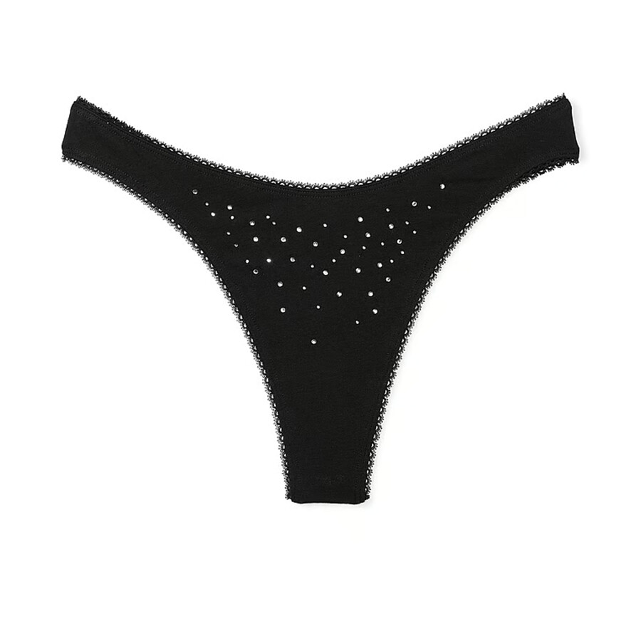 Трусики-стринги Victoria's Secret Stretch Cotton High-Leg Scoop Thong Shimmer, черный
Трусики-стринги Victoria's Secret Stretch Cotton High-Leg Scoop Thong Shimmer, черный