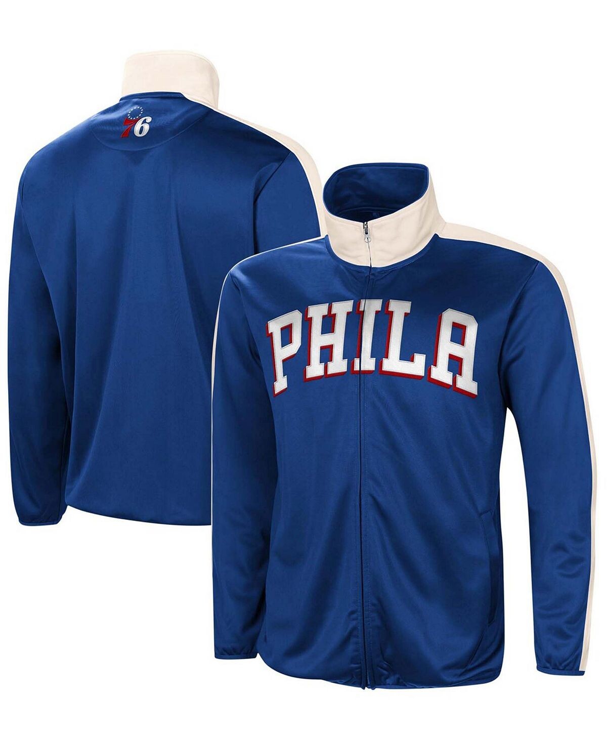 Мужская королевская белая спортивная куртка philadelphia 76ers zone blitz tricot с молнией во всю длину G-III Sports by Carl Banks, мульти
Мужская королевская белая спортивная куртка philadelphia 76ers zone blitz tricot с молнией во всю длину G-III Sports by Carl Banks, мульти