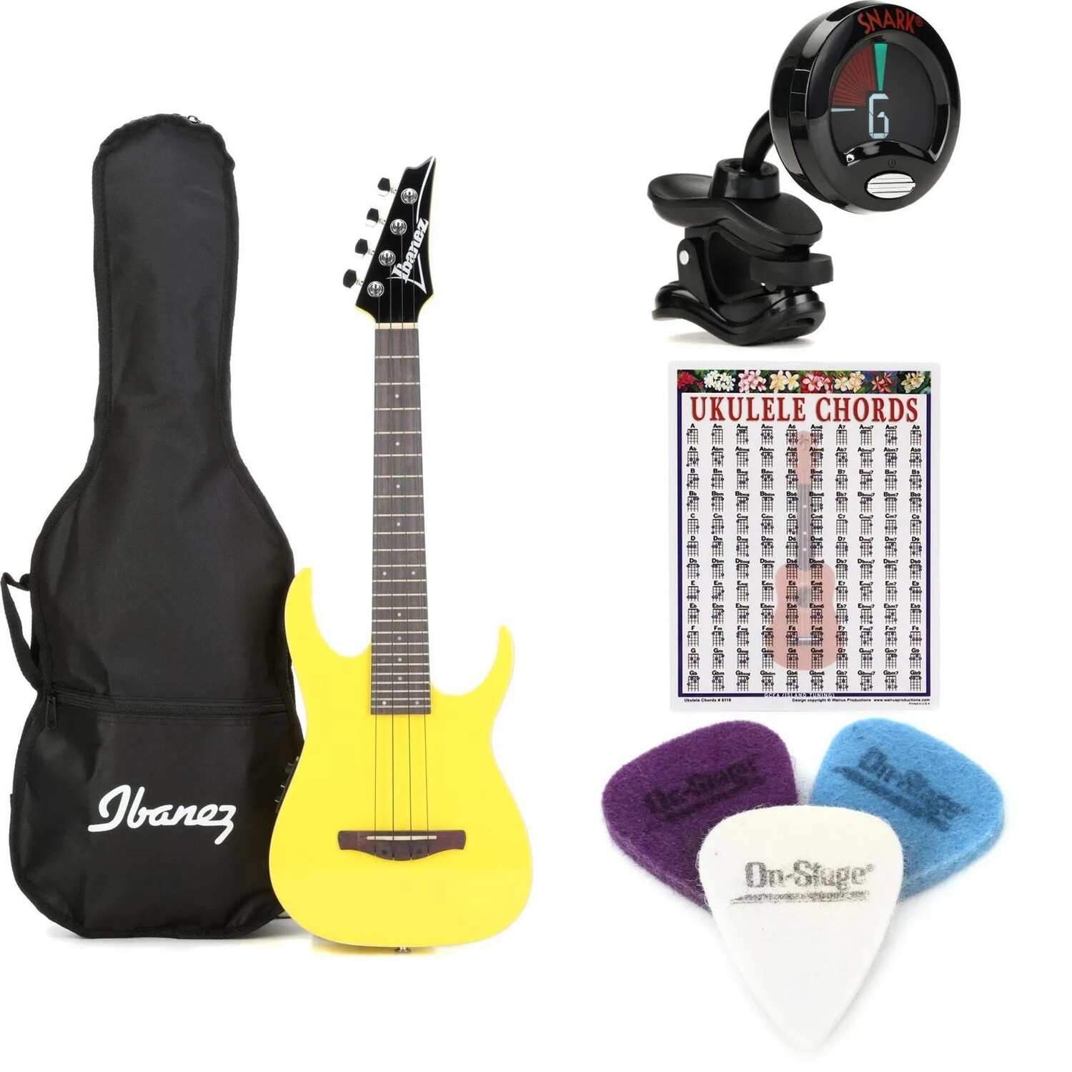 Новый комплект инструментов для электрической тенор-гитары Ibanez URGT100SUY RG — Sun Yellow
Новый комплект инструментов для электрической тенор-гитары Ibanez URGT100SUY RG — Sun Yellow