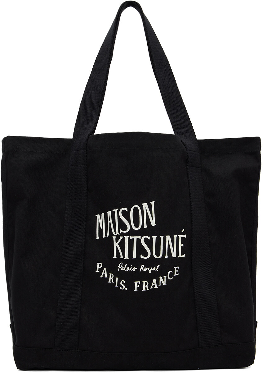 Черная объемная сумка с короткими ручками Olympia Le-Tan Palais Royal Maison Kitsuné
Черная объемная сумка с короткими ручками Olympia Le-Tan Palais Royal Maison Kitsuné