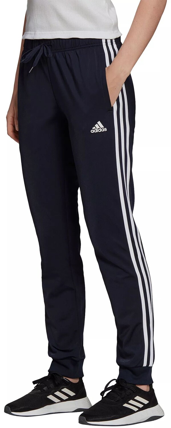 Женские зауженные спортивные штаны Adidas Primegreen Essentials с тремя полосками для разминки
Женские зауженные спортивные штаны Adidas Primegreen Essentials с тремя полосками для разминки