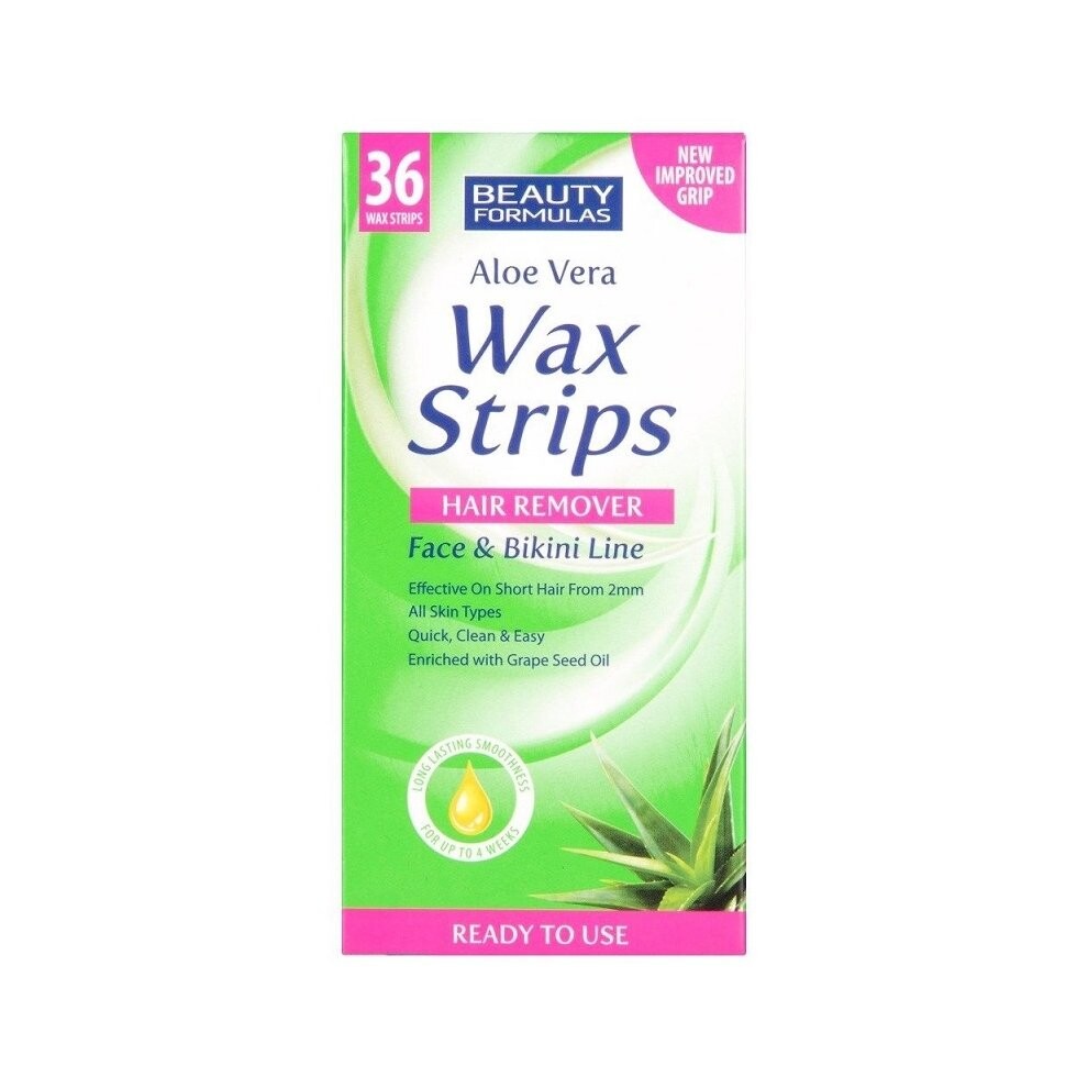 Beauty Formulas Wax Strips Hair Remover Полоски для депиляции с алоэ вера для лица и зоны бикини 36шт.
Beauty Formulas Wax Strips Hair Remover Полоски для депиляции с алоэ вера для лица и зоны бикини 36шт.