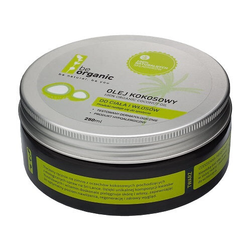 Be Organic 100% Organic Coconut Oil органическое кокосовое масло для тела и волос 250мл
Be Organic 100% Organic Coconut Oil органическое кокосовое масло для тела и волос 250мл