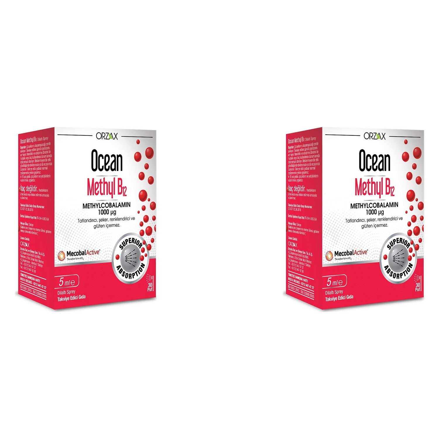Пищевая добавка Orzax Ocean Methyl B12 Methylcobalamin 1000 мкг, 2 упаковки по 5 мл
Пищевая добавка Orzax Ocean Methyl B12 Methylcobalamin 1000 мкг, 2 упаковки по 5 мл