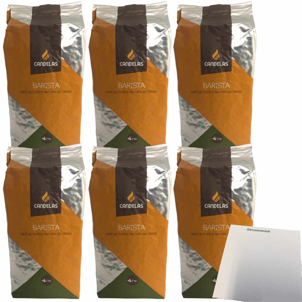 Candelas Cafe Molido de tueste Natural Grano Pack 6 шт. (обжаренный кофе в зернах, 6 упаковок по 1 кг) + блок usy
Candelas Cafe Molido de tueste Natural Grano Pack 6 шт. (обжаренный кофе в зернах, 6 упаковок по 1 кг) + блок usy