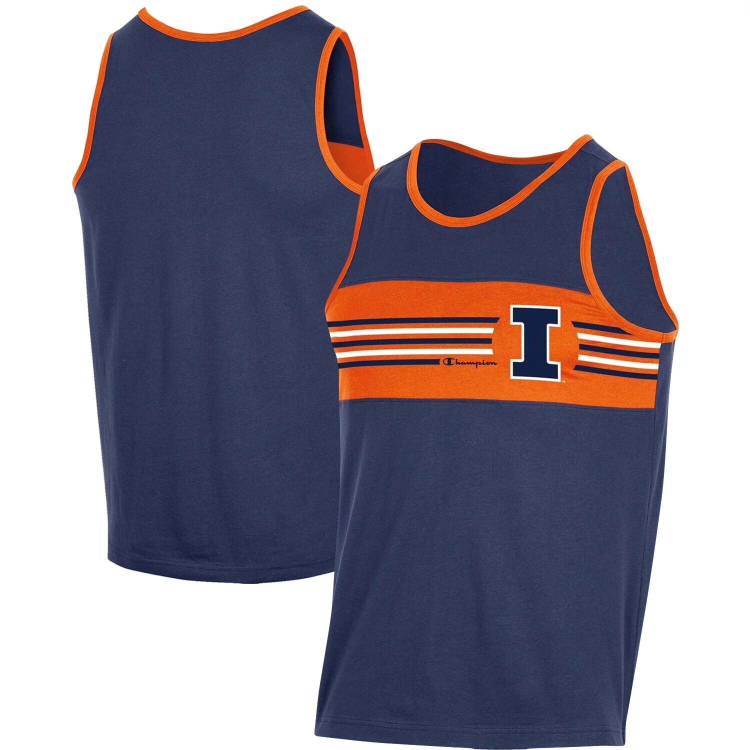 Мужская темно-синяя майка Illinois Fighting Illini с цветными блоками Champion, Синий
Мужская темно-синяя майка Illinois Fighting Illini с цветными блоками Champion, Синий