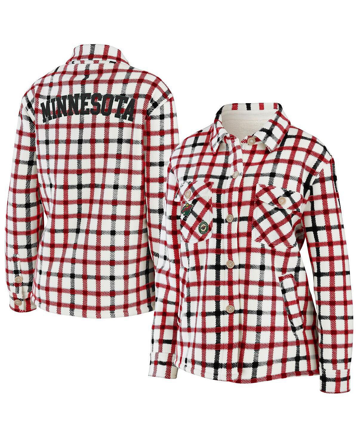 Женская овсяная куртка-рубашка на пуговицах в клетку Minnesota Wild WEAR by Erin Andrews
Женская овсяная куртка-рубашка на пуговицах в клетку Minnesota Wild WEAR by Erin Andrews