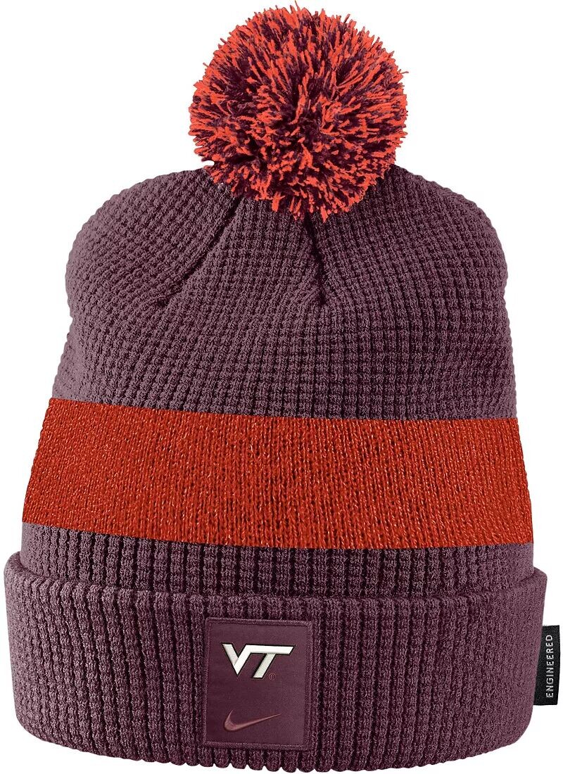 Шапка-бини с манжетами и помпоном Nike Virginia Tech Hokies Maroon Football Sideline
Шапка-бини с манжетами и помпоном Nike Virginia Tech Hokies Maroon Football Sideline