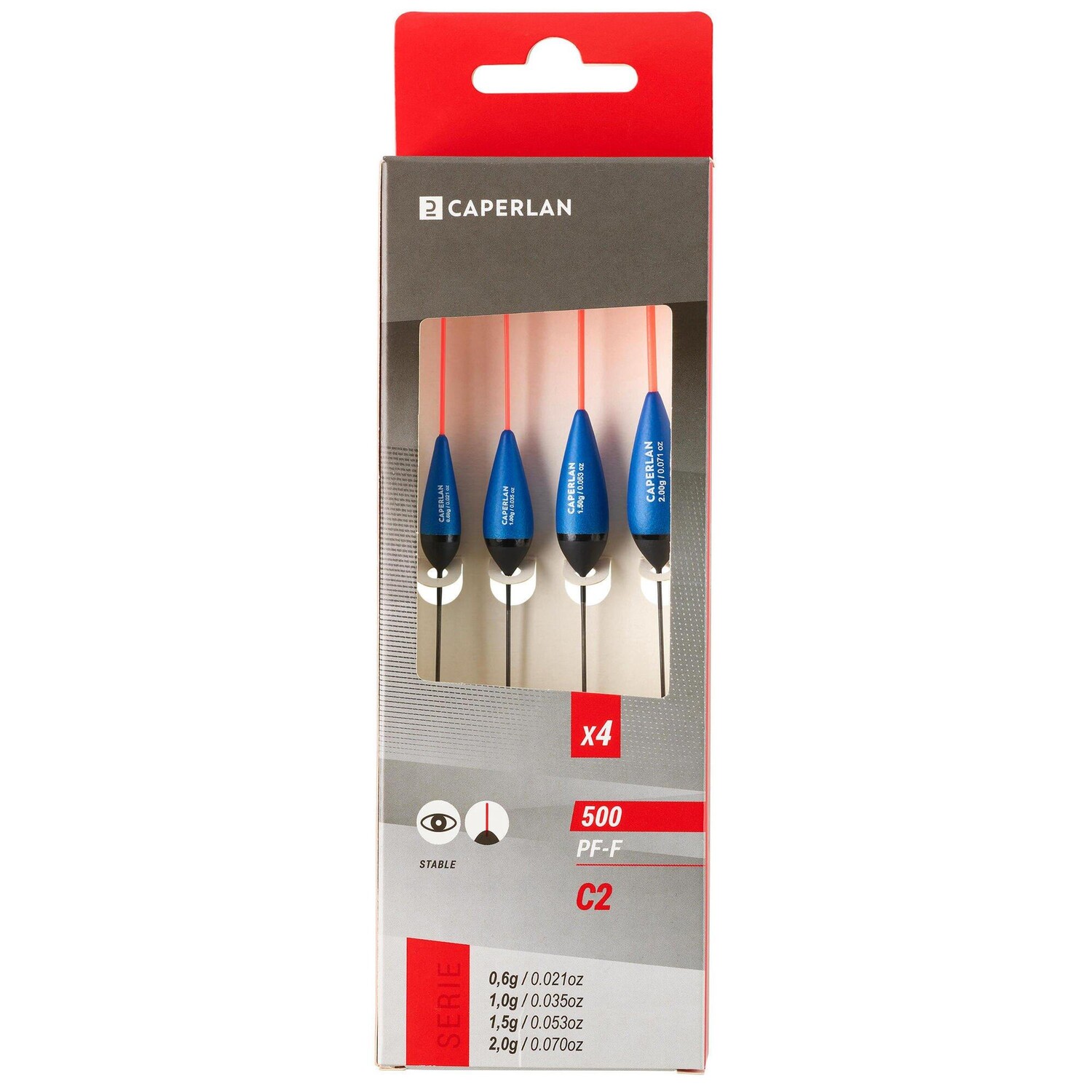 Набор из 4 поплавков Decathlon C2 для ловли в канале Pf-F5000.6G/1G/1,5G/2G Caperlan, мультиколор
Набор из 4 поплавков Decathlon C2 для ловли в канале Pf-F5000.6G/1G/1,5G/2G Caperlan, мультиколор