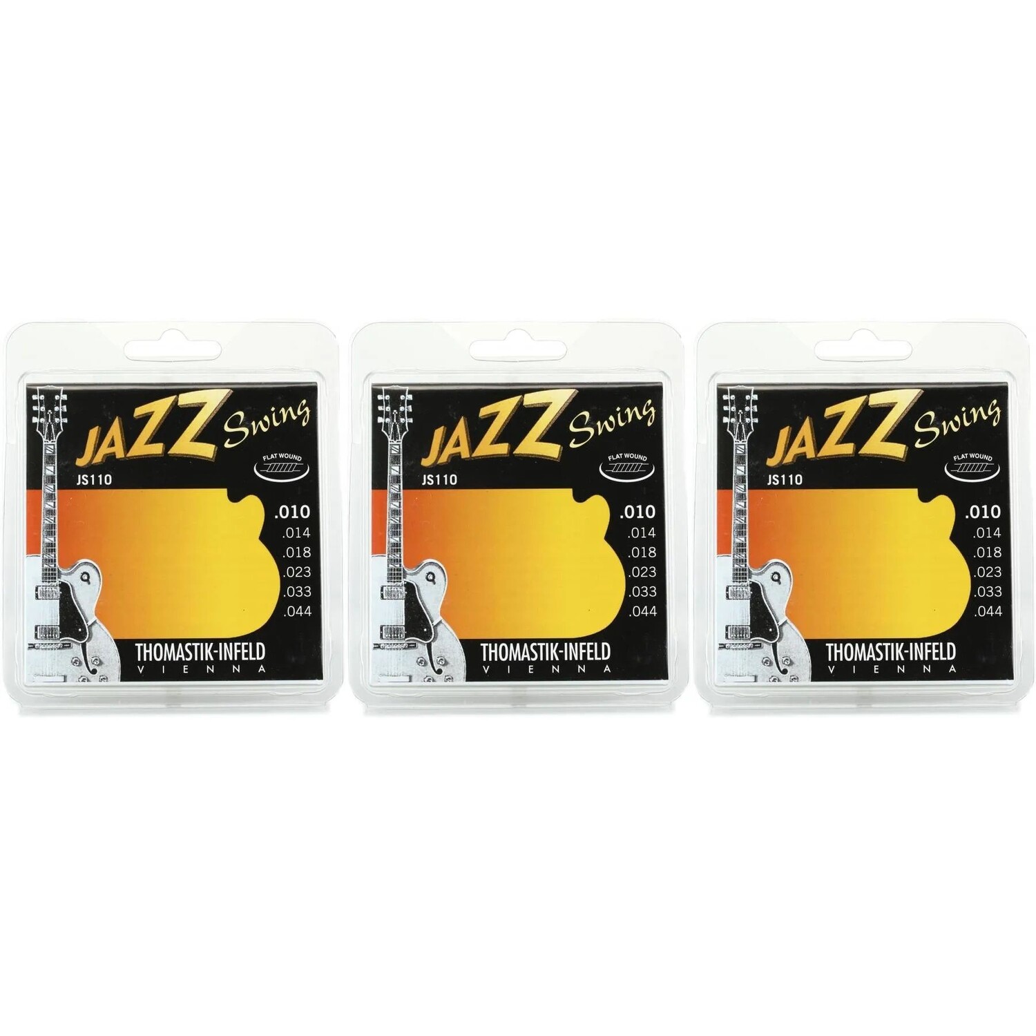 Thomastik-Infeld JS110 Jazz Swing Струны для электрогитары с плоской обмоткой — .010 — .044 Extra Light (3 шт. в упаковке)
Thomastik-Infeld JS110 Jazz Swing Струны для электрогитары с плоской обмоткой — .010 — .044 Extra Light (3 шт. в упаковке)