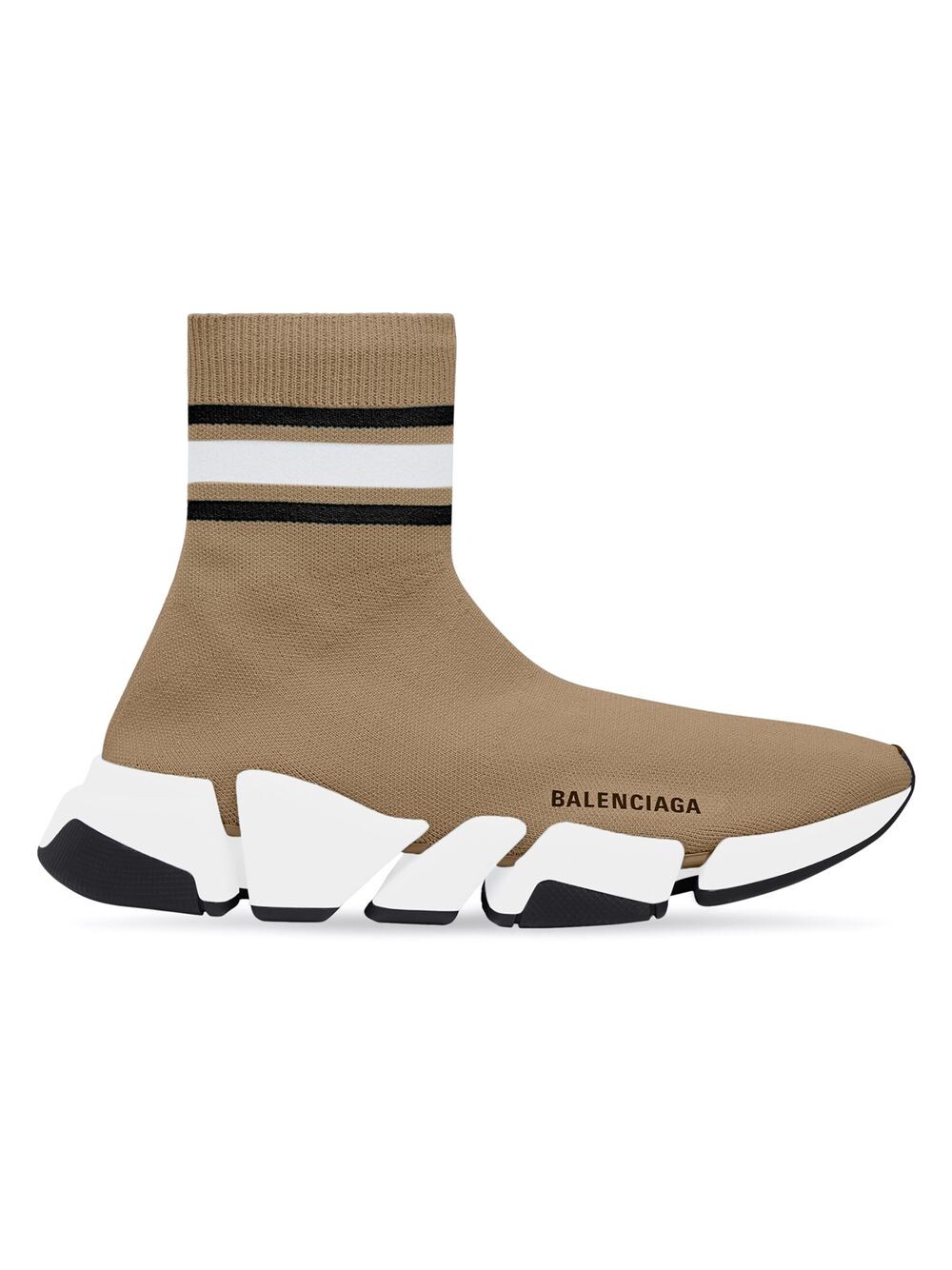 Кроссовки Speed 2.0 из переработанного трикотажа с полосками Balenciaga, бежевый
Кроссовки Speed 2.0 из переработанного трикотажа с полосками Balenciaga, бежевый