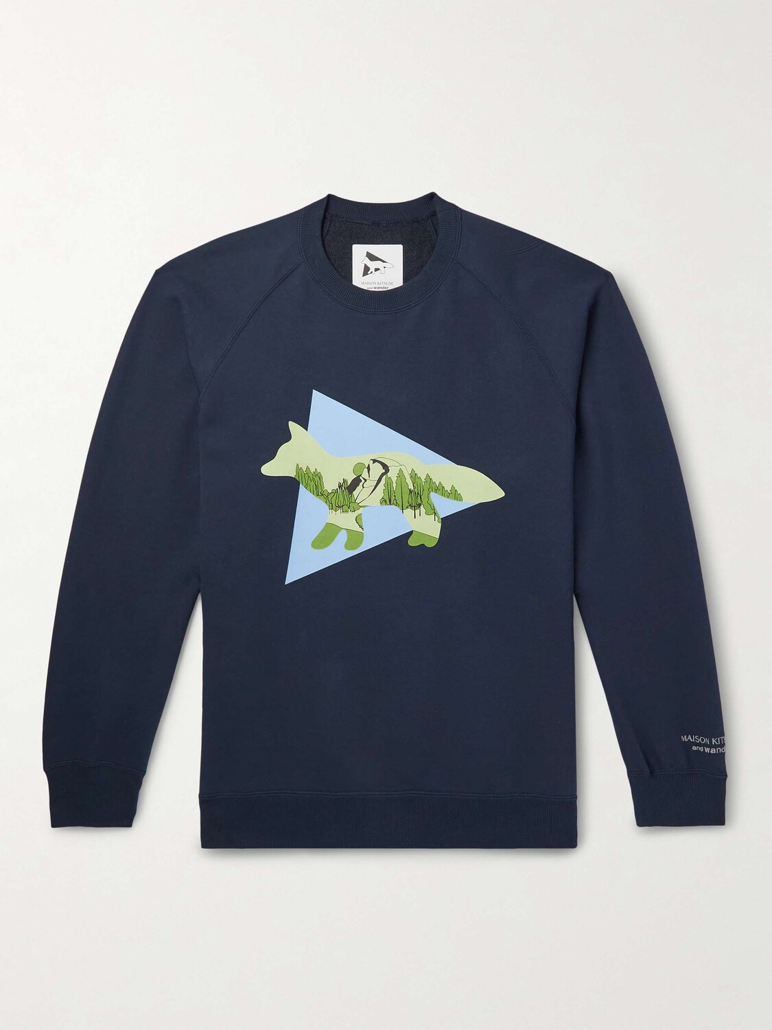 Толстовка Maison Kitsuné из хлопкового джерси с логотипом и принтом AND WANDER, нави
Толстовка Maison Kitsuné из хлопкового джерси с логотипом и принтом AND WANDER, нави