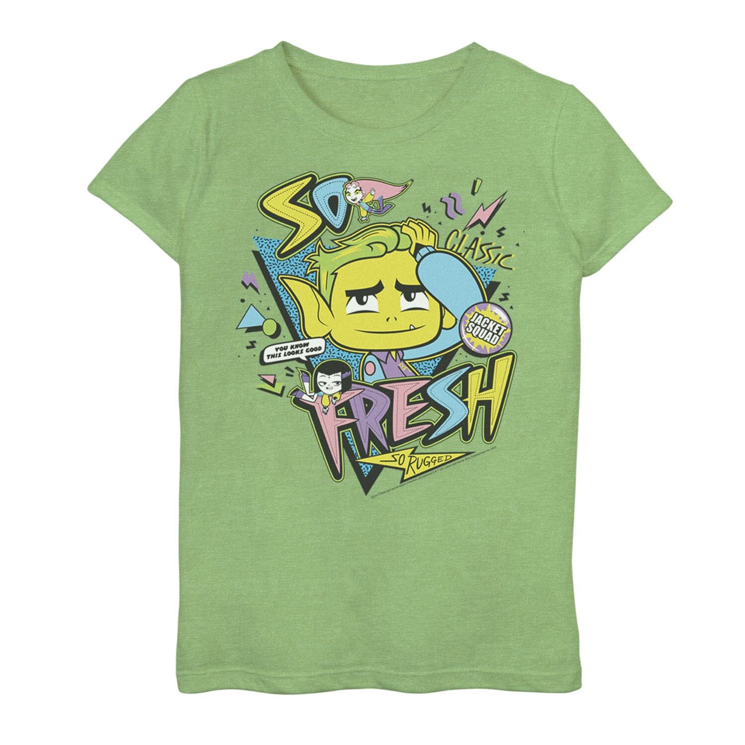 Девочки 7–16 лет из комиксов DC «Юные титаны, вперед!» Футболка Beast Boy So Fresh So Rugged Licensed Character
Девочки 7–16 лет из комиксов DC «Юные титаны, вперед!» Футболка Beast Boy So Fresh So Rugged Licensed Character