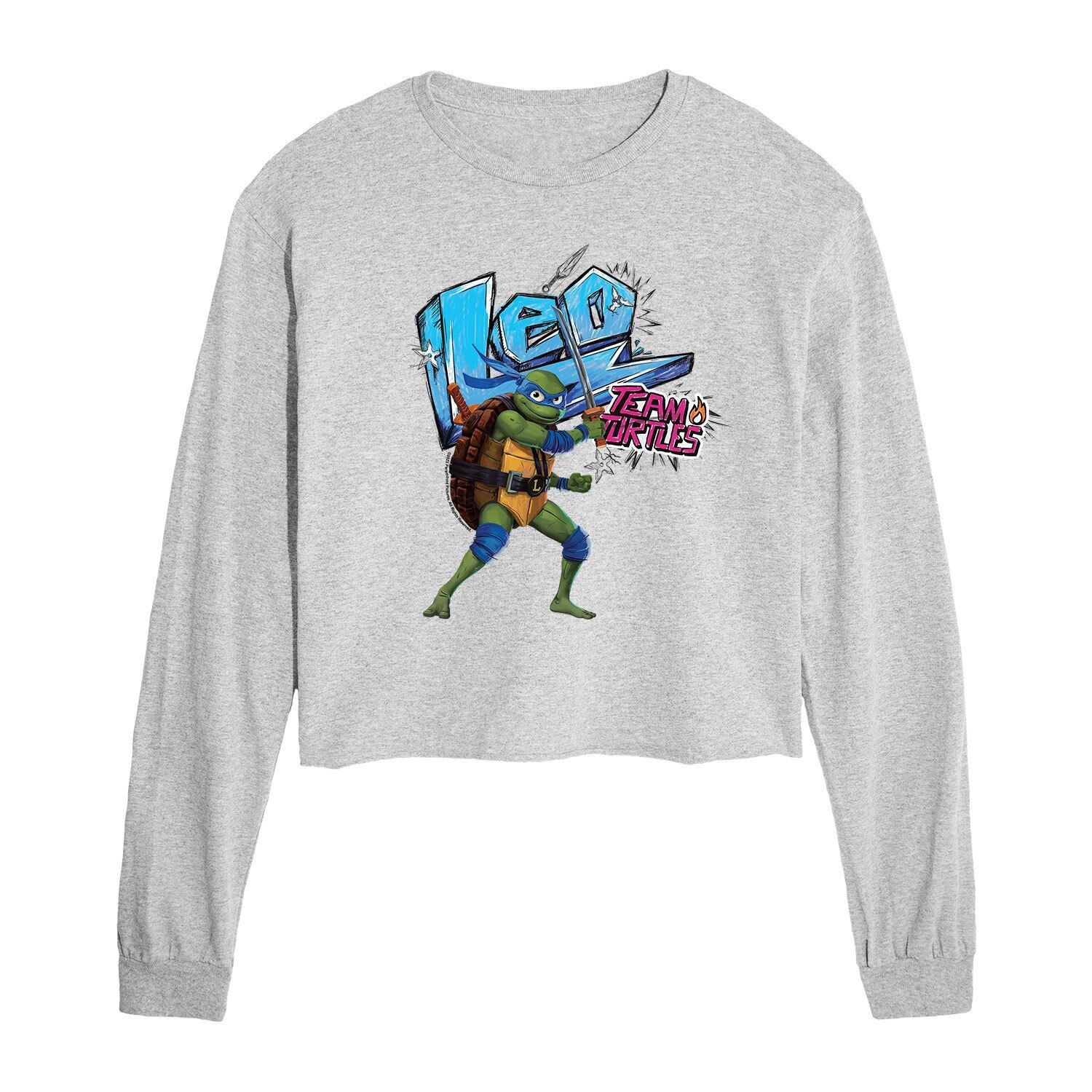 Детская укороченная футболка Nickelodeon TMNT Mutant Mayhem Leo с длинными рукавами Licensed Character, серый
Детская укороченная футболка Nickelodeon TMNT Mutant Mayhem Leo с длинными рукавами Licensed Character, серый