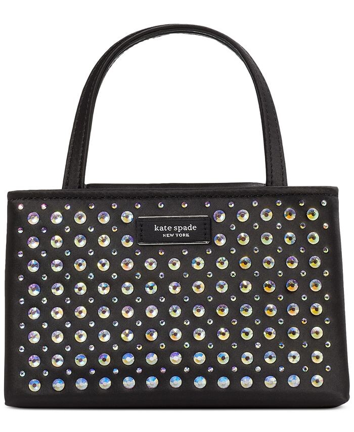Миниатюрная тканевая сумка-тоут Sam Icon с кристаллами kate spade new york, черный
Миниатюрная тканевая сумка-тоут Sam Icon с кристаллами kate spade new york, черный