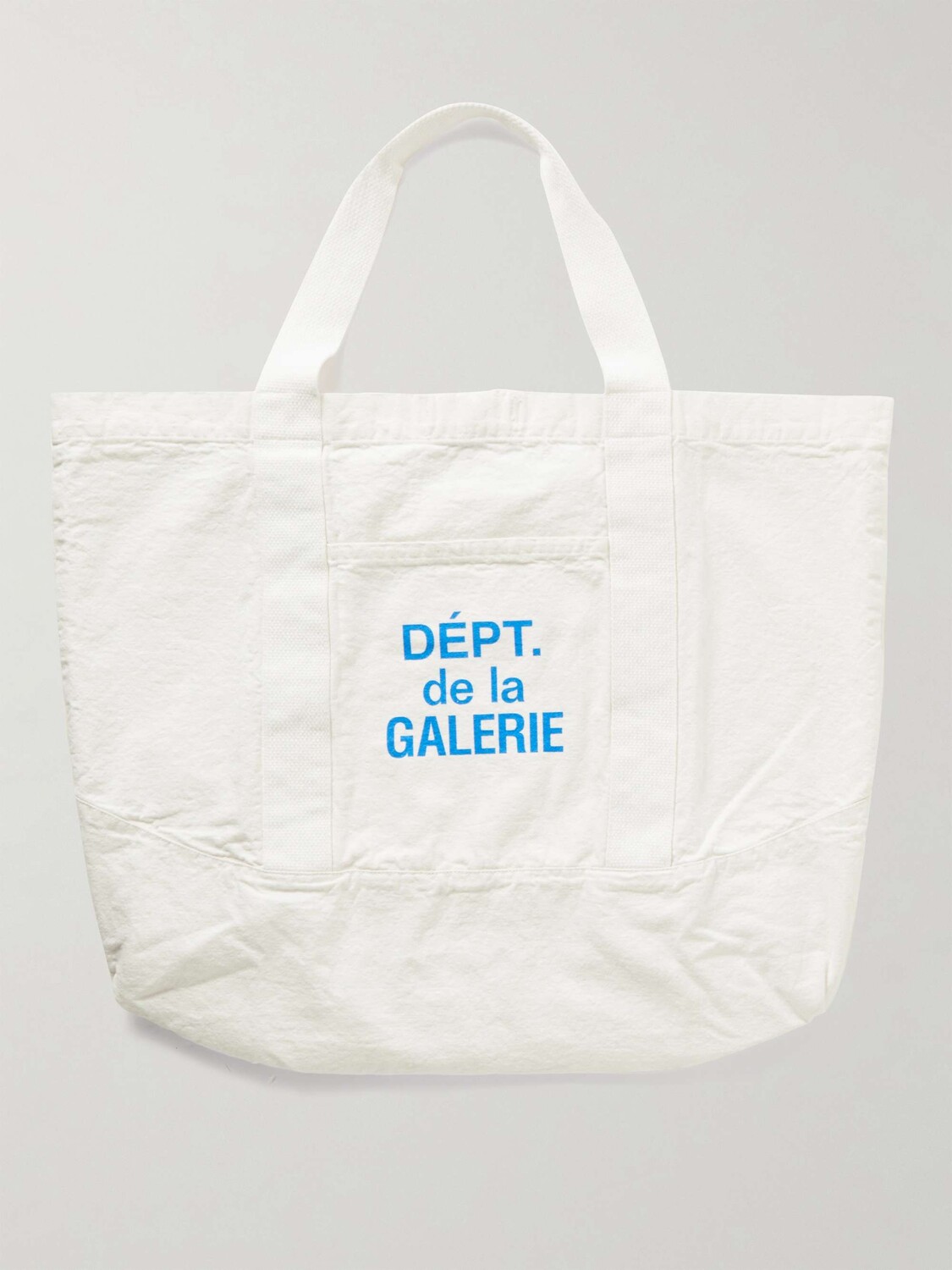 Большая сумка из хлопка и парусины с тесьмой и тесьмой с логотипом GALLERY DEPT., белый
Большая сумка из хлопка и парусины с тесьмой и тесьмой с логотипом GALLERY DEPT., белый