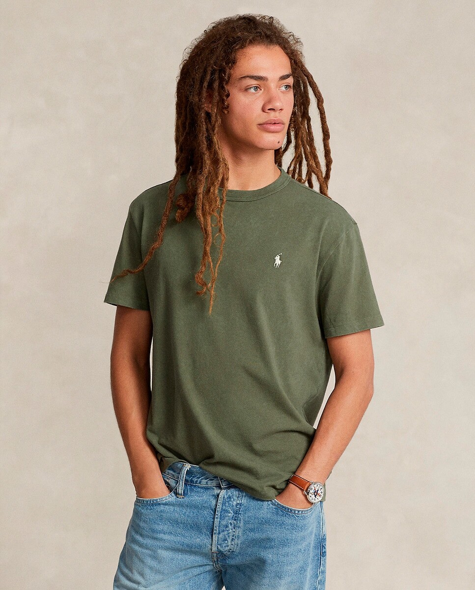 Хлопковая мужская футболка с коротким рукавом Polo Denim Ralph Lauren, зеленый
Хлопковая мужская футболка с коротким рукавом Polo Denim Ralph Lauren, зеленый