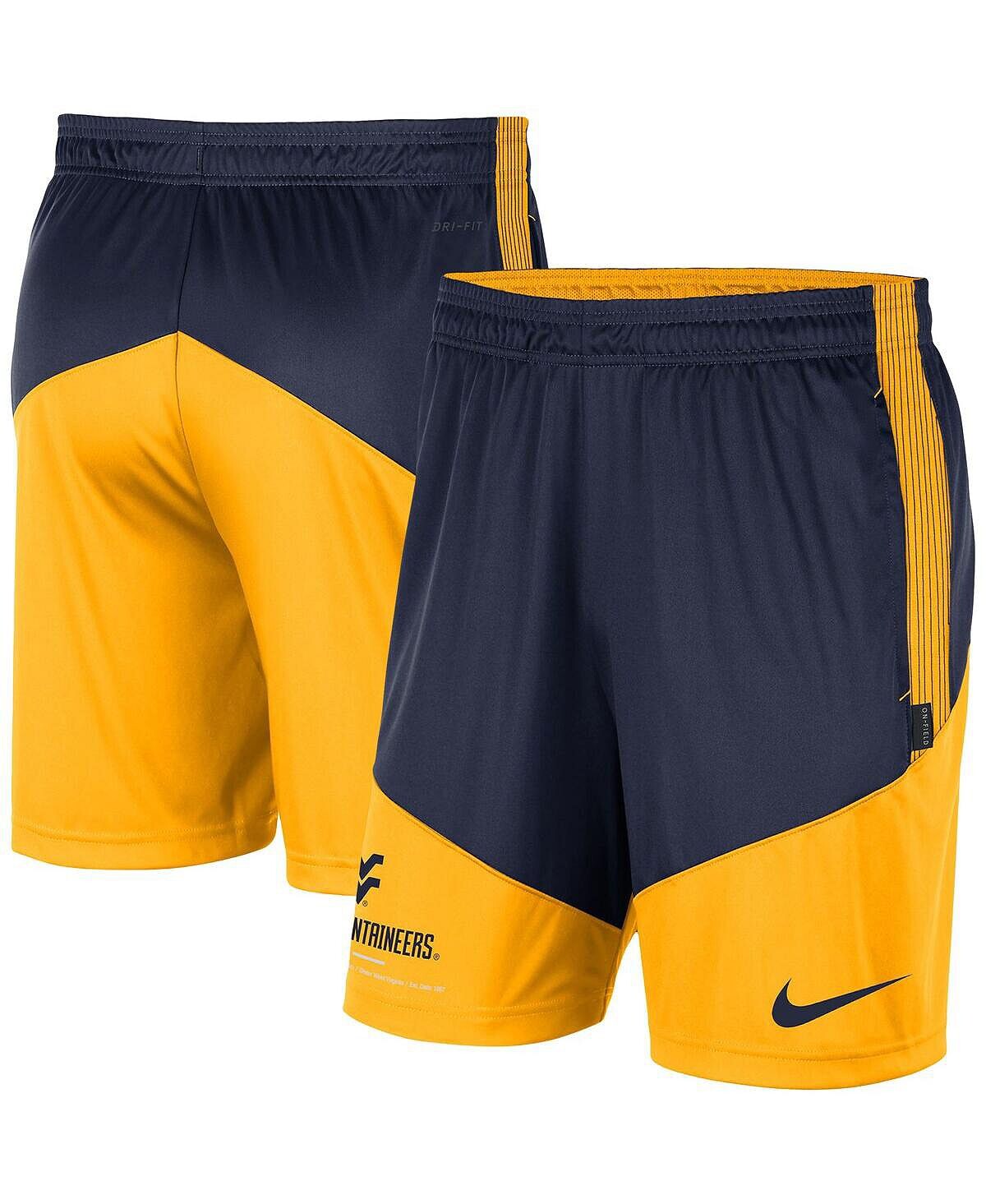 Мужские темно-синие, золотые трикотажные шорты West Virginia Mountaineers Team Performance Nike
Мужские темно-синие, золотые трикотажные шорты West Virginia Mountaineers Team Performance Nike