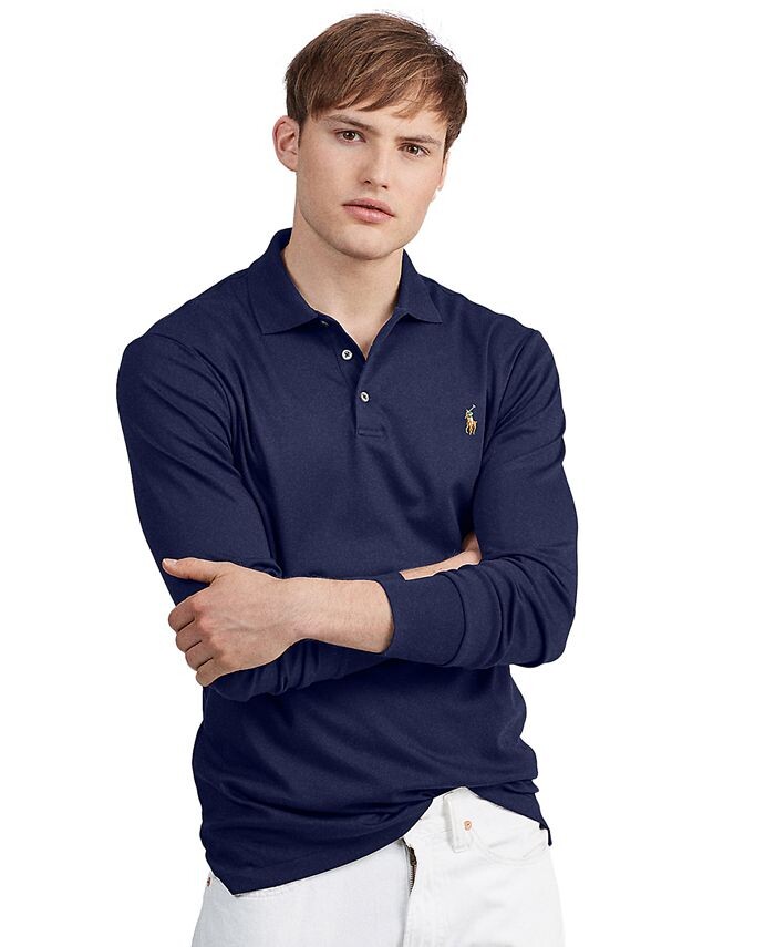 Мужская рубашка-поло классического кроя из мягкого хлопка Polo Ralph Lauren, цвет French Navy
Мужская рубашка-поло классического кроя из мягкого хлопка Polo Ralph Lauren, цвет French Navy