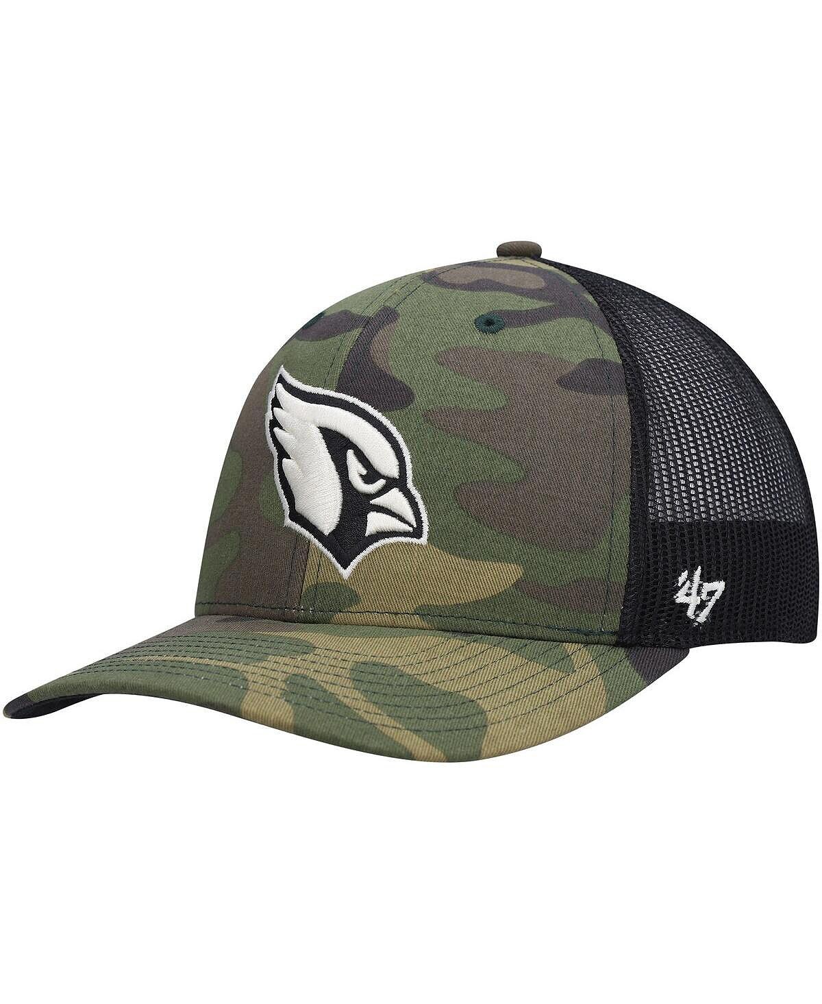 Мужская регулируемая кепка Arizona Cardinals Trucker черного цвета с камуфляжным принтом '47 Brand
Мужская регулируемая кепка Arizona Cardinals Trucker черного цвета с камуфляжным принтом '47 Brand