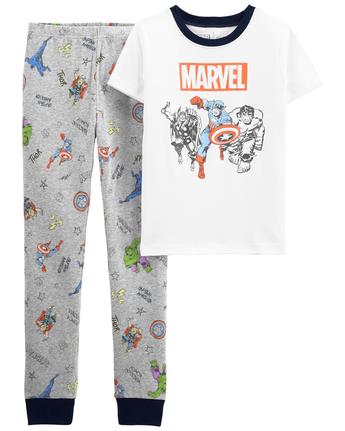 Детская пижама из 2 предметов MARVEL из 100% хлопка с плотным кроем Carter's, белый
Детская пижама из 2 предметов MARVEL из 100% хлопка с плотным кроем Carter's, белый