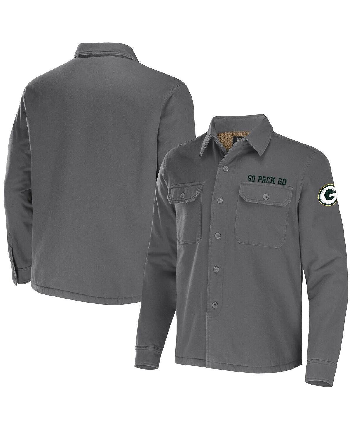 Мужская коллекция nfl x darius rucker by grey green bay packers холщовая куртка-рубашка на пуговицах Fanatics, серый
Мужская коллекция nfl x darius rucker by grey green bay packers холщовая куртка-рубашка на пуговицах Fanatics, серый