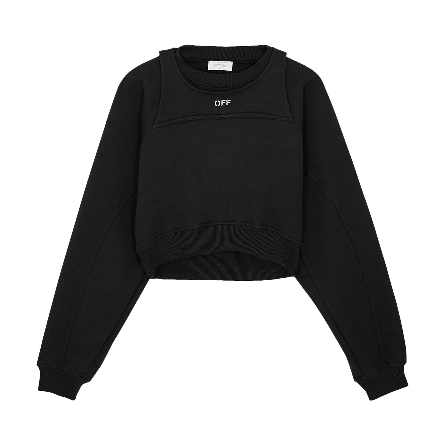 Off-White Укороченный круглый вырез с круглым вырезом Off Stamp, цвет Черный/Белый
Off-White Укороченный круглый вырез с круглым вырезом Off Stamp, цвет Черный/Белый
