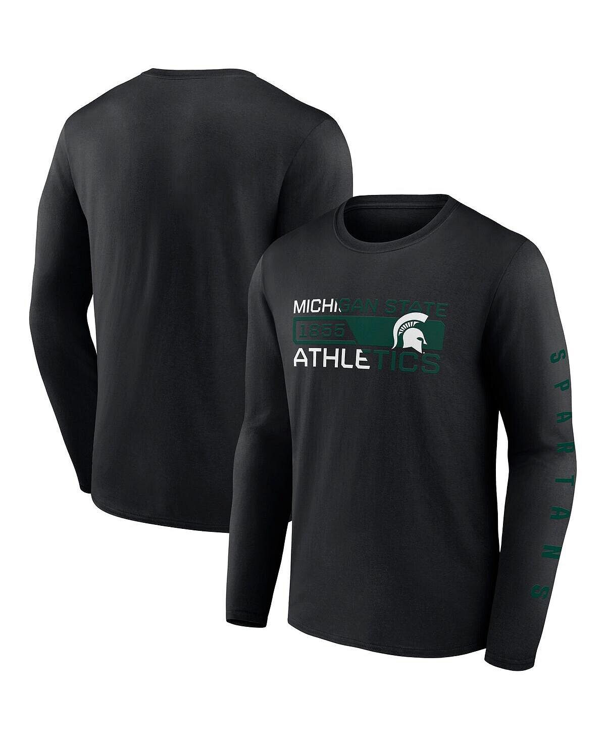 Мужская черная футболка с длинным рукавом michigan state spartans broad jump 2-hit Fanatics, черный
Мужская черная футболка с длинным рукавом michigan state spartans broad jump 2-hit Fanatics, черный