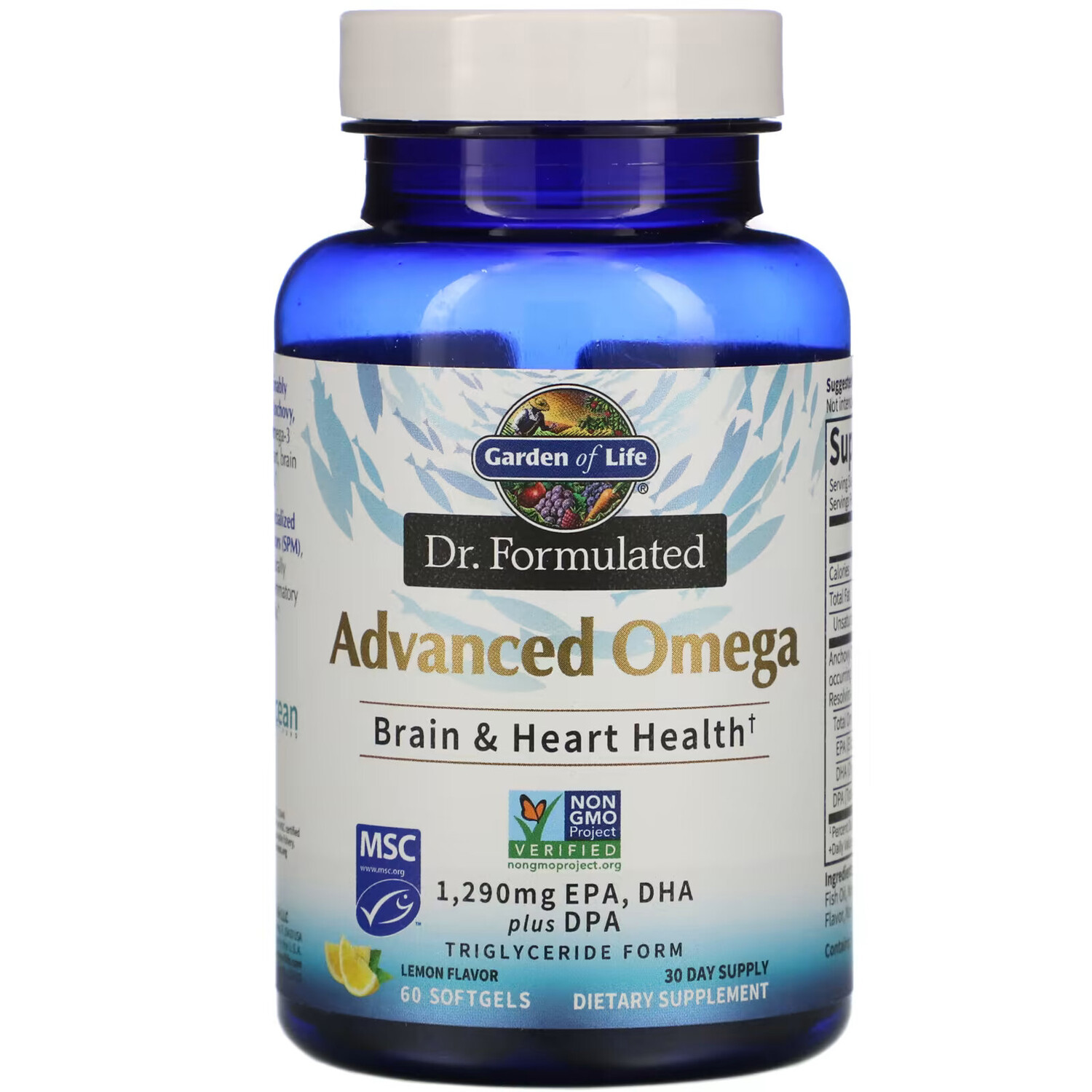Garden of Life, Мы в компании Formulated, Advanced Omega, лимон, 60 мягких таблеток
Garden of Life, Мы в компании Formulated, Advanced Omega, лимон, 60 мягких таблеток