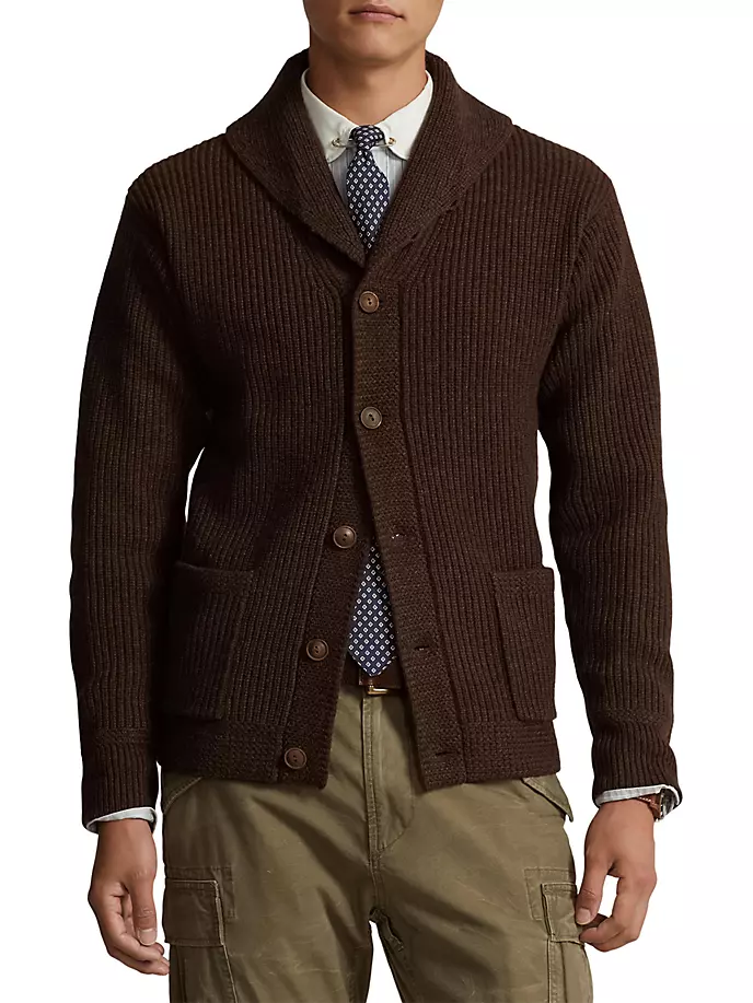 Кардиган из смесовой шерсти на пуговицах спереди Polo Ralph Lauren, цвет bear brown heather
Кардиган из смесовой шерсти на пуговицах спереди Polo Ralph Lauren, цвет bear brown heather