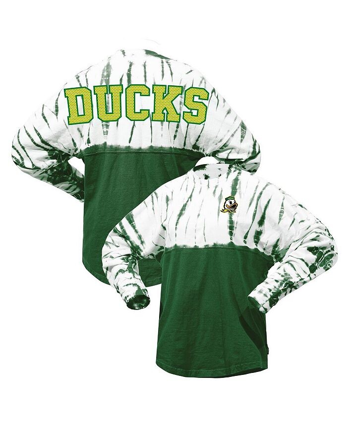 Женская зеленая трикотажная футболка с длинными рукавами и принтом тай-дай Oregon Ducks Spirit Jersey, зеленый
Женская зеленая трикотажная футболка с длинными рукавами и принтом тай-дай Oregon Ducks Spirit Jersey, зеленый