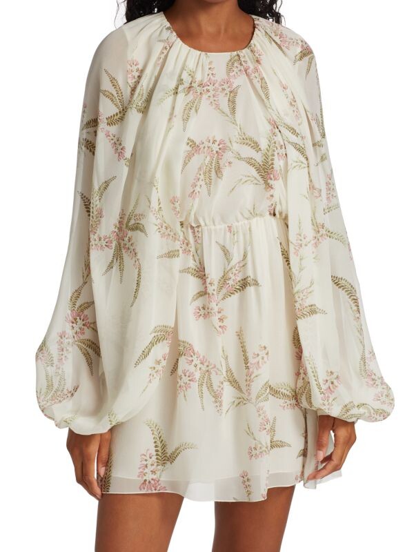 Мини-платье с пышными рукавами и цветочным принтом Giambattista Valli White rose
Мини-платье с пышными рукавами и цветочным принтом Giambattista Valli White rose