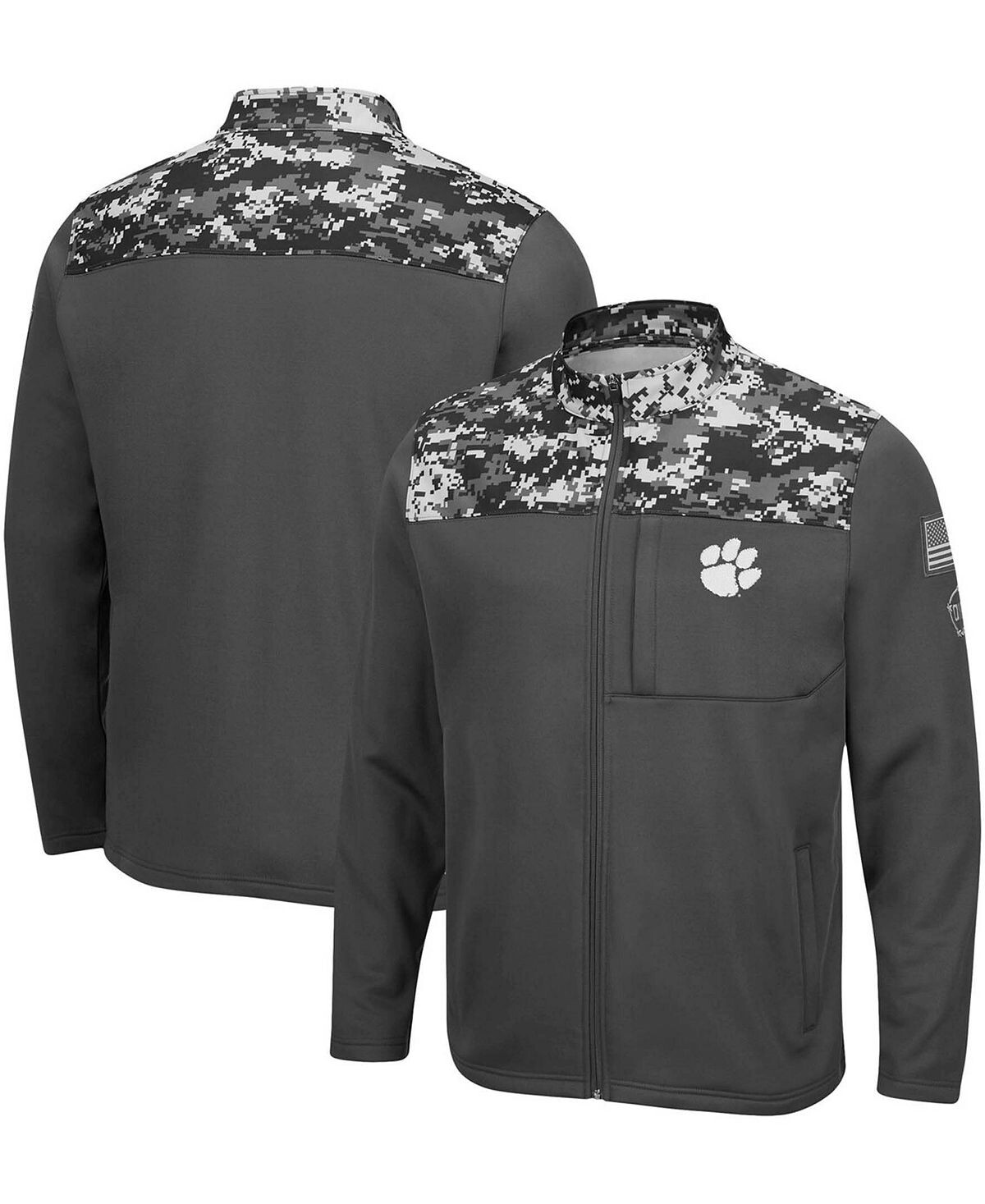 Мужская темно-серая куртка clemson tigers oht в стиле милитари appreciation digi camo с молнией во всю длину Colosseum, мульти
Мужская темно-серая куртка clemson tigers oht в стиле милитари appreciation digi camo с молнией во всю длину Colosseum, мульти