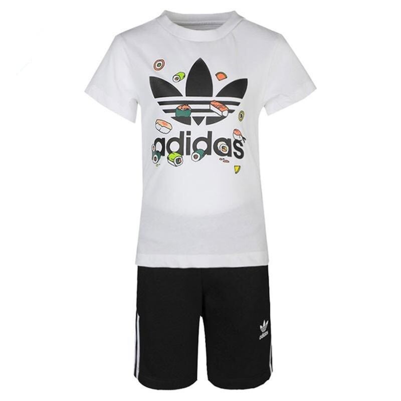 Детский комплект Adidas T-Shirt And Shorts, 2 предмета, черный/белый/мультиколор
Детский комплект Adidas T-Shirt And Shorts, 2 предмета, черный/белый/мультиколор