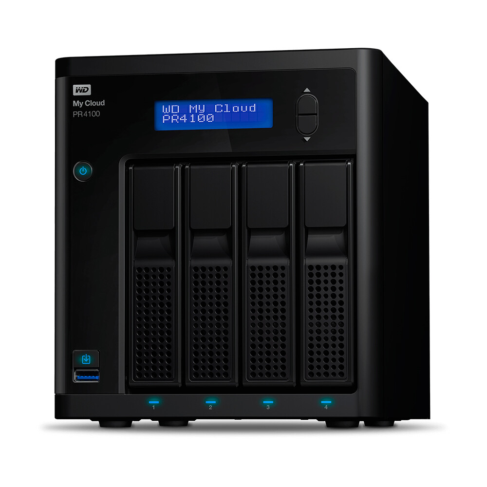 Сетевое хранилище Western Digital My Cloud Pro Series PR4100, 4 отсека, 32 ТБ (4 x 8 ТБ), WDBNFA0320KBK, черный
Сетевое хранилище Western Digital My Cloud Pro Series PR4100, 4 отсека, 32 ТБ (4 x 8 ТБ), WDBNFA0320KBK, черный