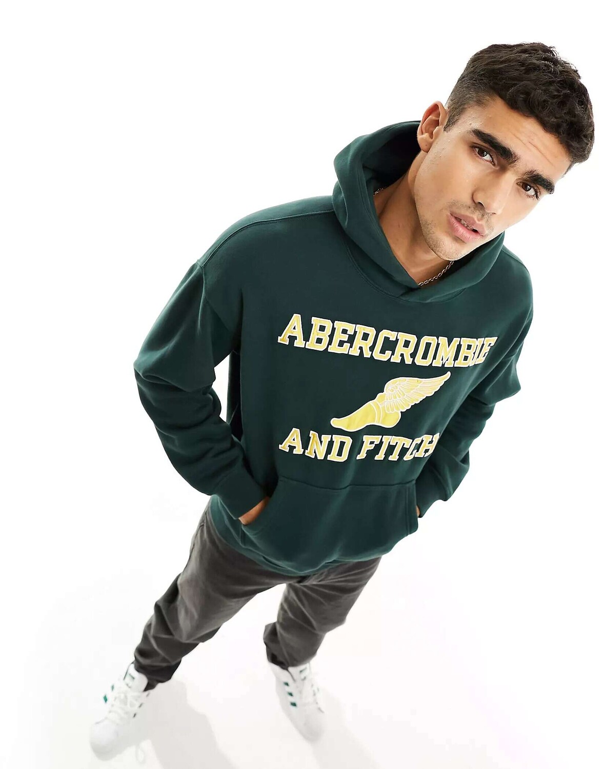 Темно-зеленая толстовка оверсайз с логотипом университета Abercrombie & Fitch, Зеленый
Темно-зеленая толстовка оверсайз с логотипом университета Abercrombie & Fitch, Зеленый