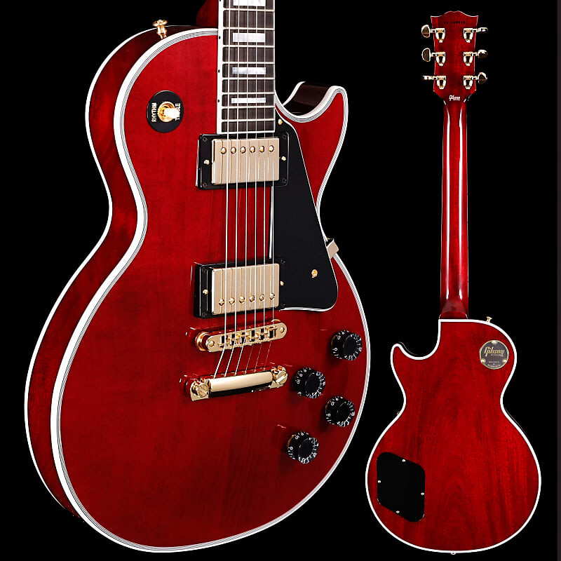 Электрогитара Gibson Les Paul Custom, Red Wine Gloss, Gold Hardware 10lbs 3.5oz
Электрогитара Gibson Les Paul Custom, Red Wine Gloss, Gold Hardware 10lbs 3.5oz