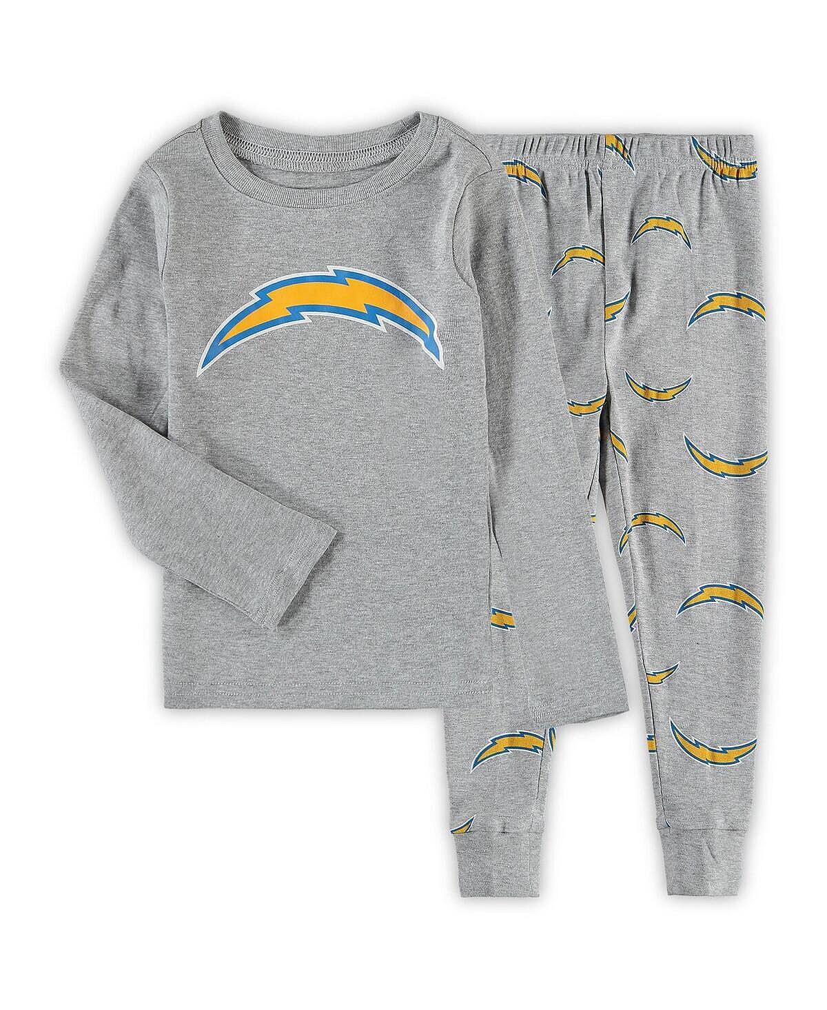 Серый комплект для сна с футболкой и брюками с длинными рукавами Little Boys Los Angeles Chargers Outerstuff
Серый комплект для сна с футболкой и брюками с длинными рукавами Little Boys Los Angeles Chargers Outerstuff